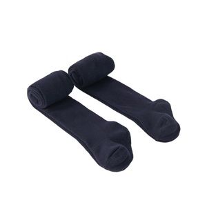 Zara Two Pack Plain Navy Tights